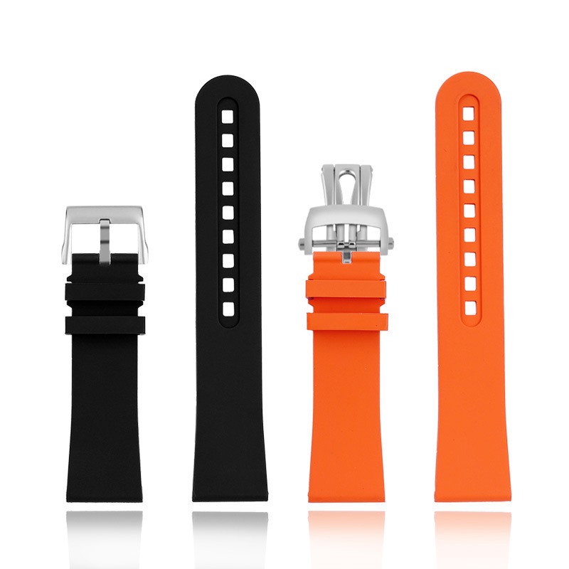 For Blancpain Fifty Fathoms 5000 5015 5066 5200 Fluororubber Watch Strap 23 Mm