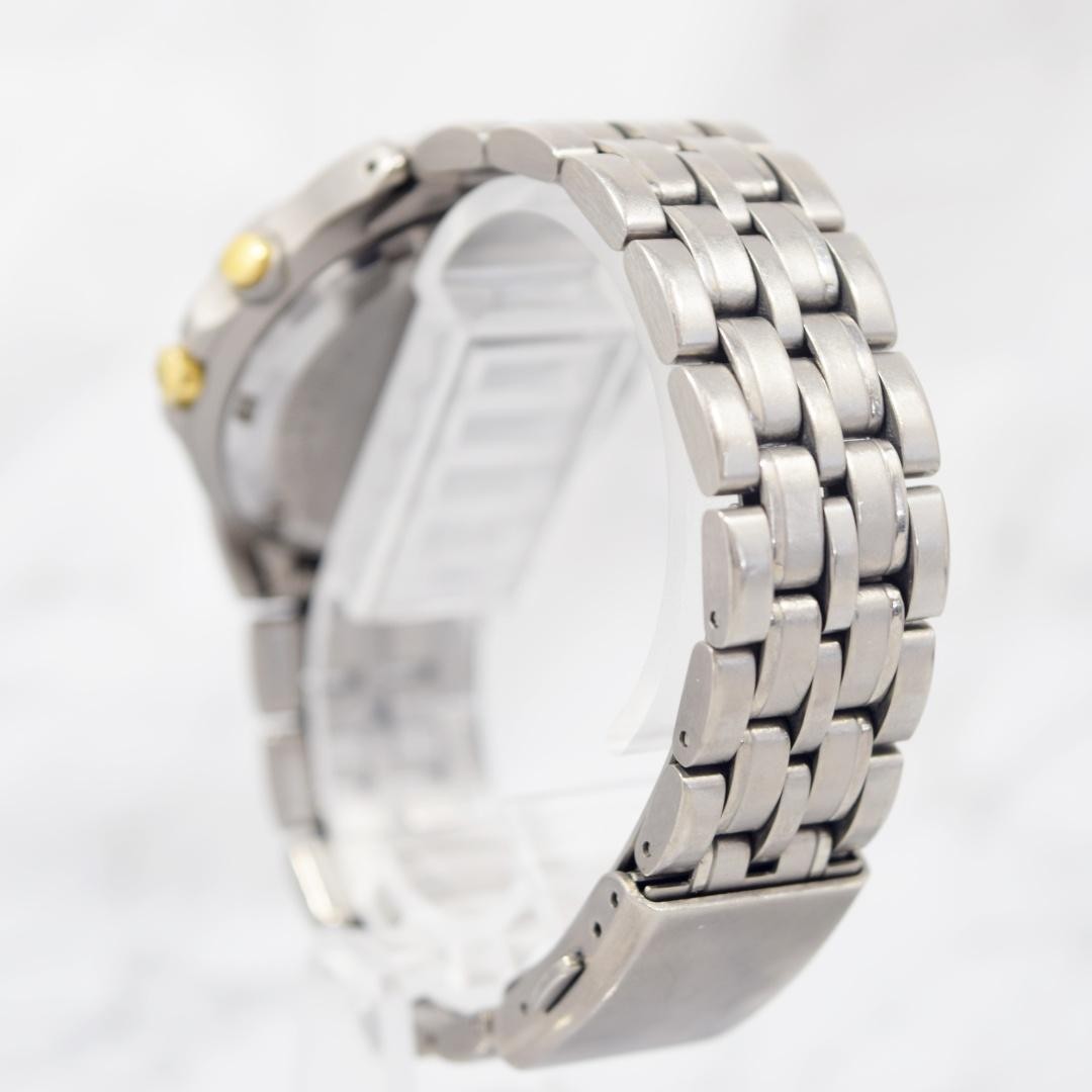 1996 SEIKO Spirit AGS Titanium watch with date display, non-functional.