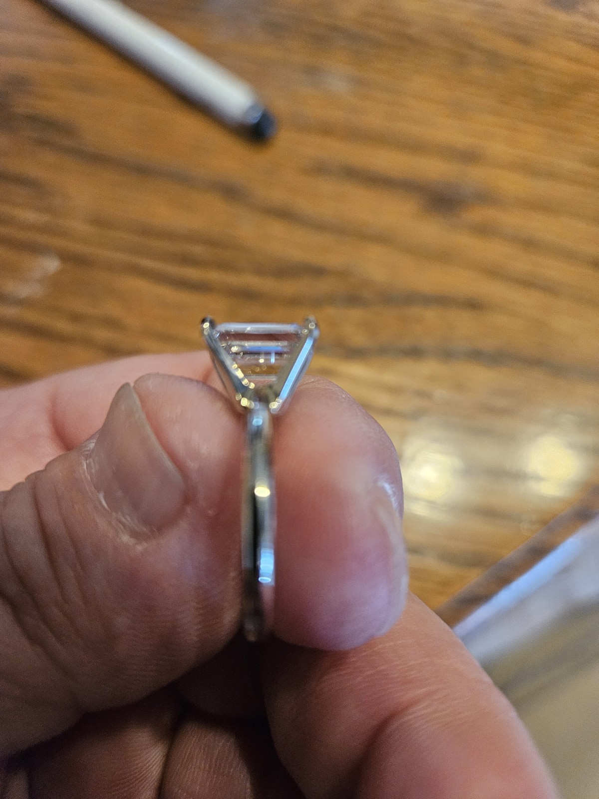 EMERALD CUT 2.56 CARAT DIAMOND ENGAGEMENT RING (lab created Diamond)