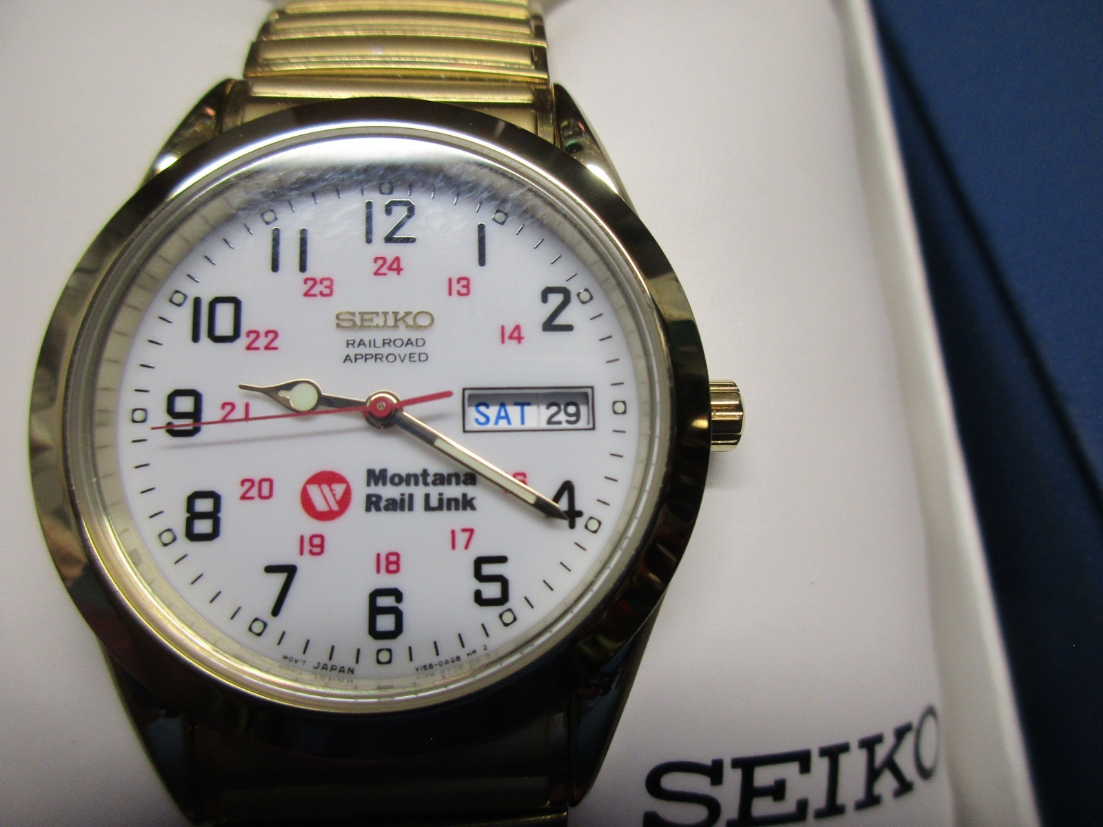 Montana Rail Link mens Seiko retirement watch
