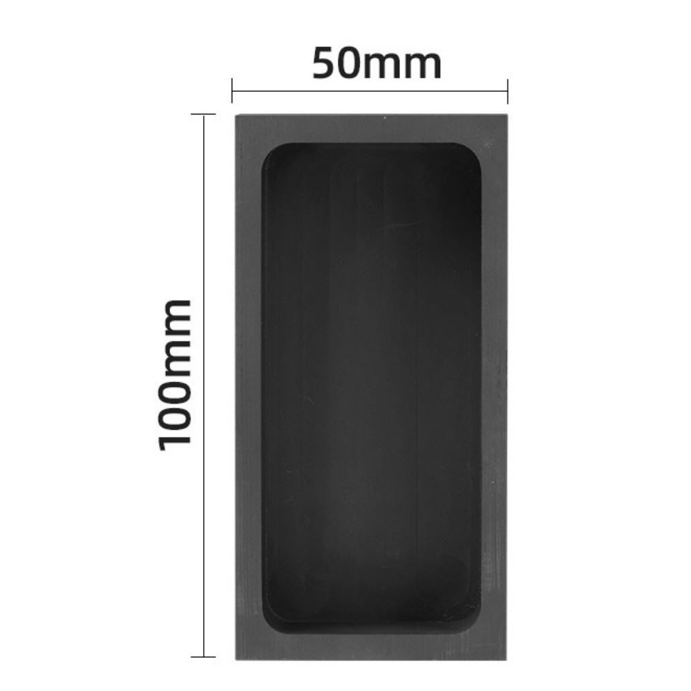 4 Pieces 1KG Graphite Ingot Molds for Casting Gold Silver Aluminum Copper Brass