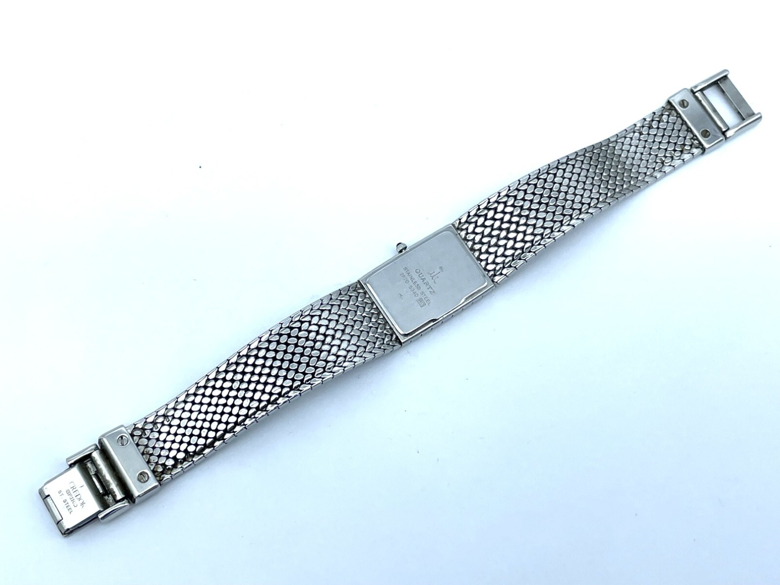 Near MINT Vintage SEIKO Credor Integral Quartz Ladies Watch White Dial 2F70-5341