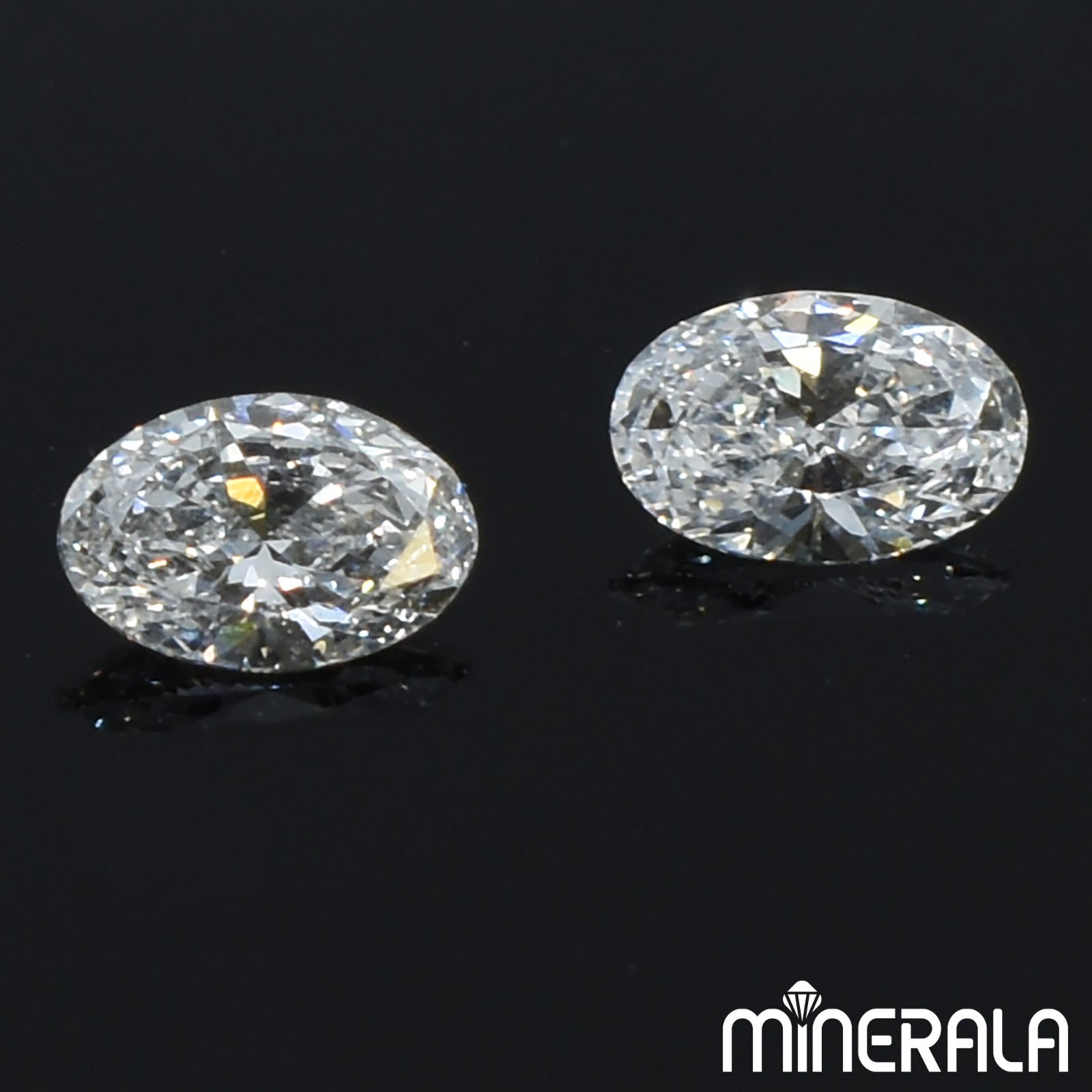 CVD LAB GROWN DIAMONDS OVAL FACETED 4x6mm D-F VS LOOSE GEMSTONE WP02814