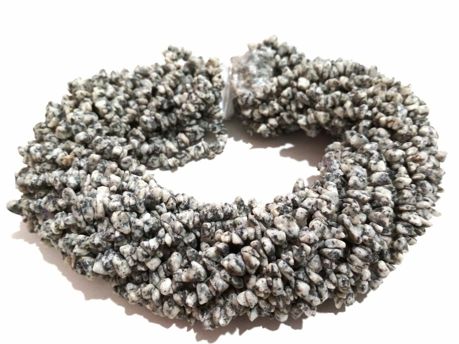 1 Strand Natural Multi Stone Chips Nugget Uncut Smooth 4-6mm Beads 34″inch C5