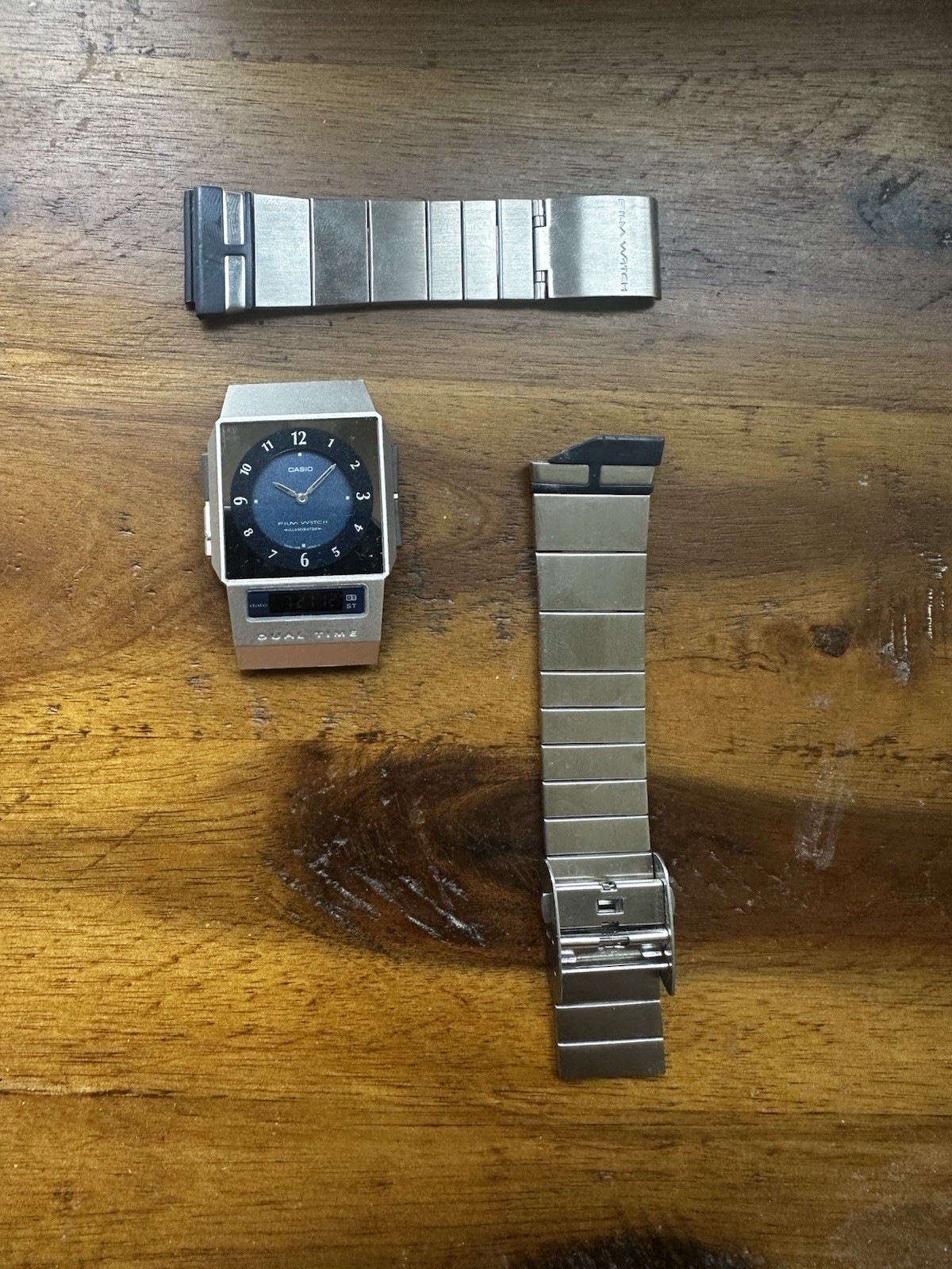 Casio FS-01 Film Watch Analog/Digital Dual Time Illuminator WR Date SS