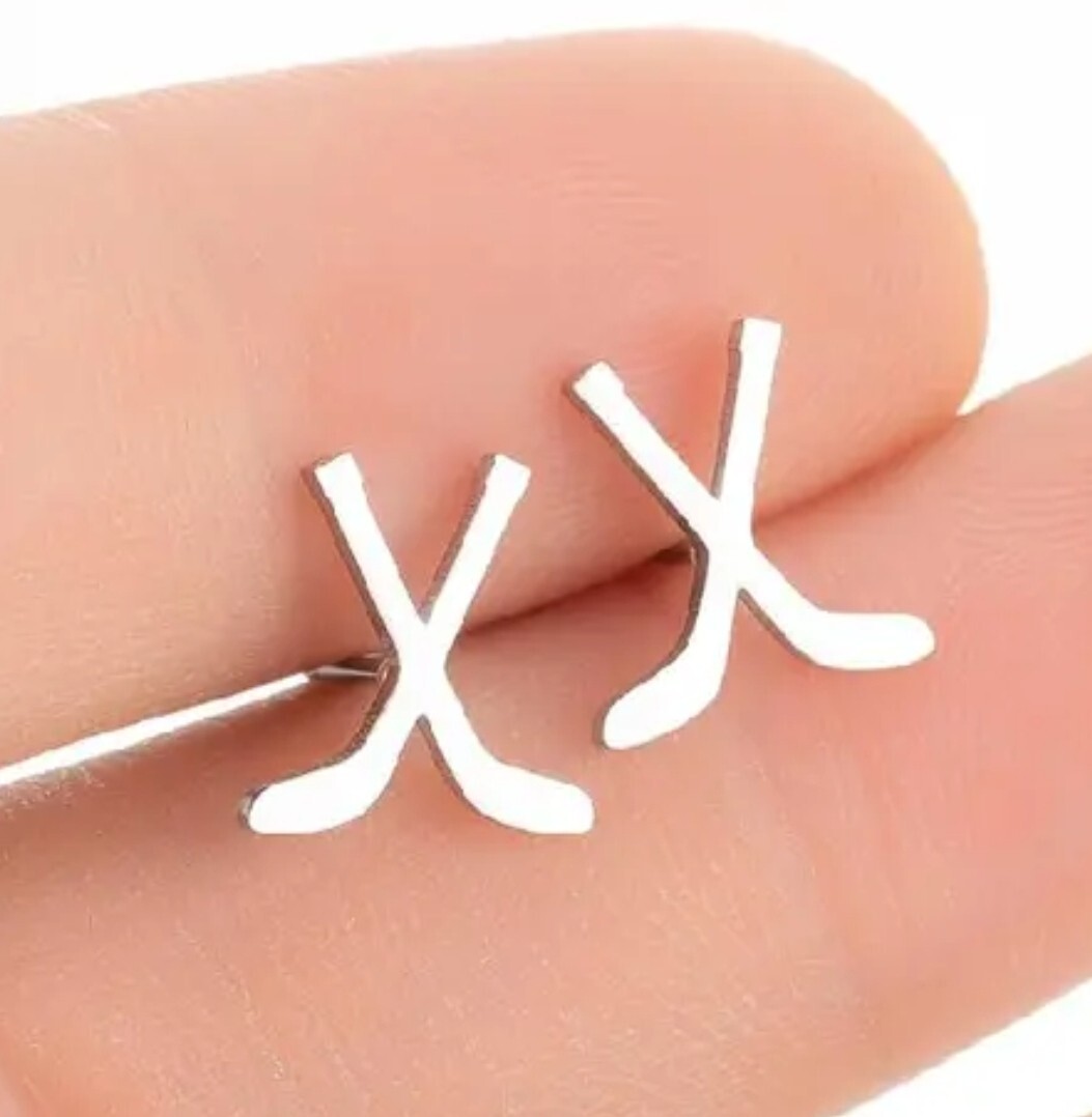 Field Hockey Earrings Gold Silver Color Petite Earring Women’s Jewelry 88H28