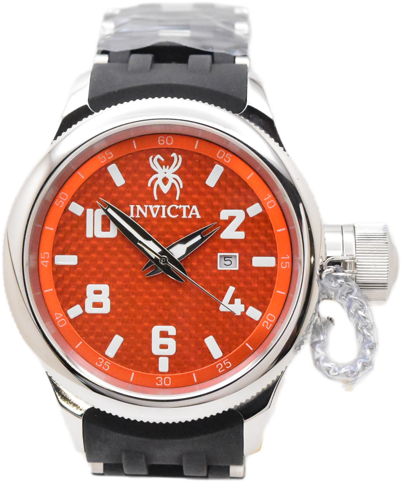 Invicta Russian Diver Sea Spider Men’s 52mm Orange Dial Swiss Quartz Watch 36978