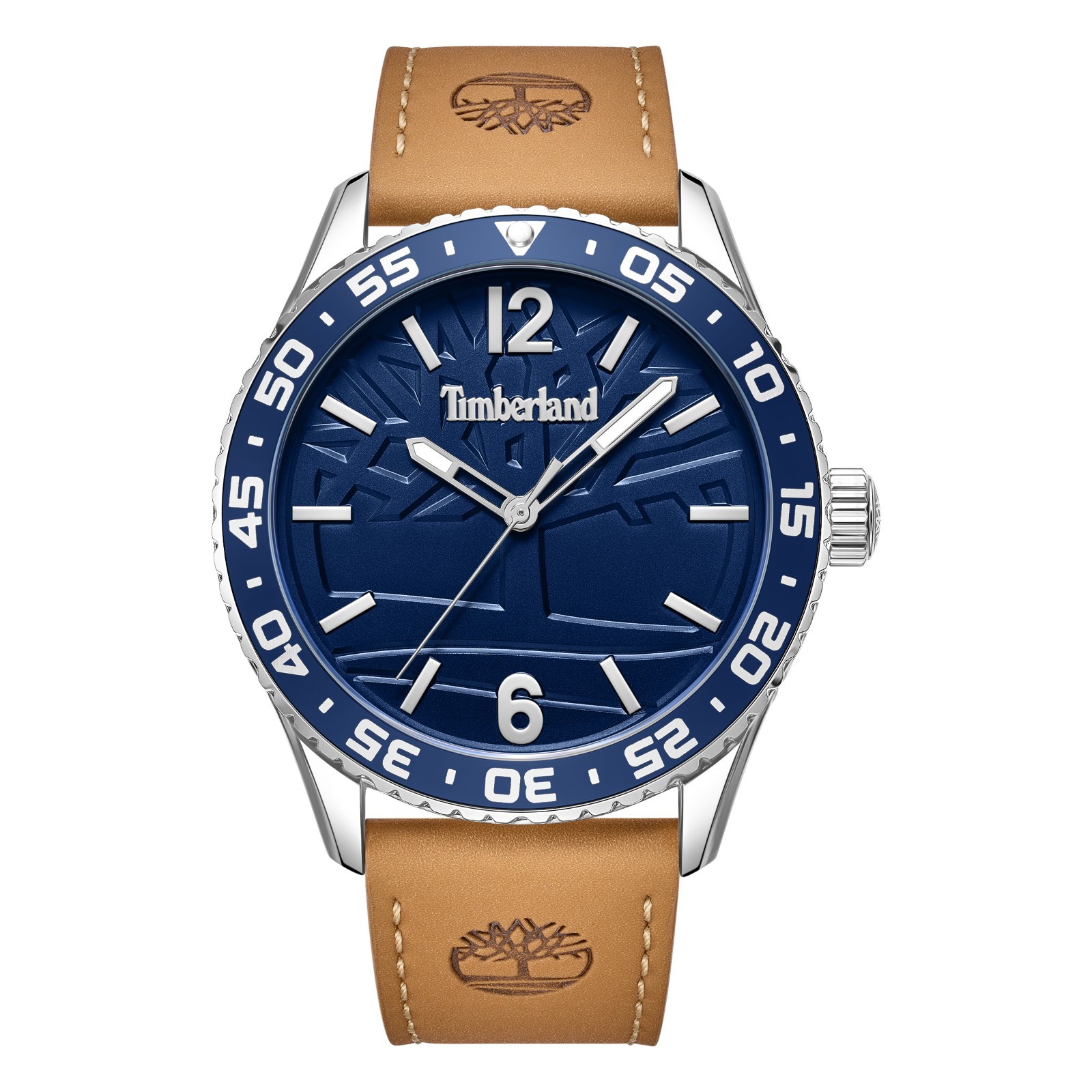 Timberland Men’s Analog Watch With Tan Leather Band TDWGA9008901