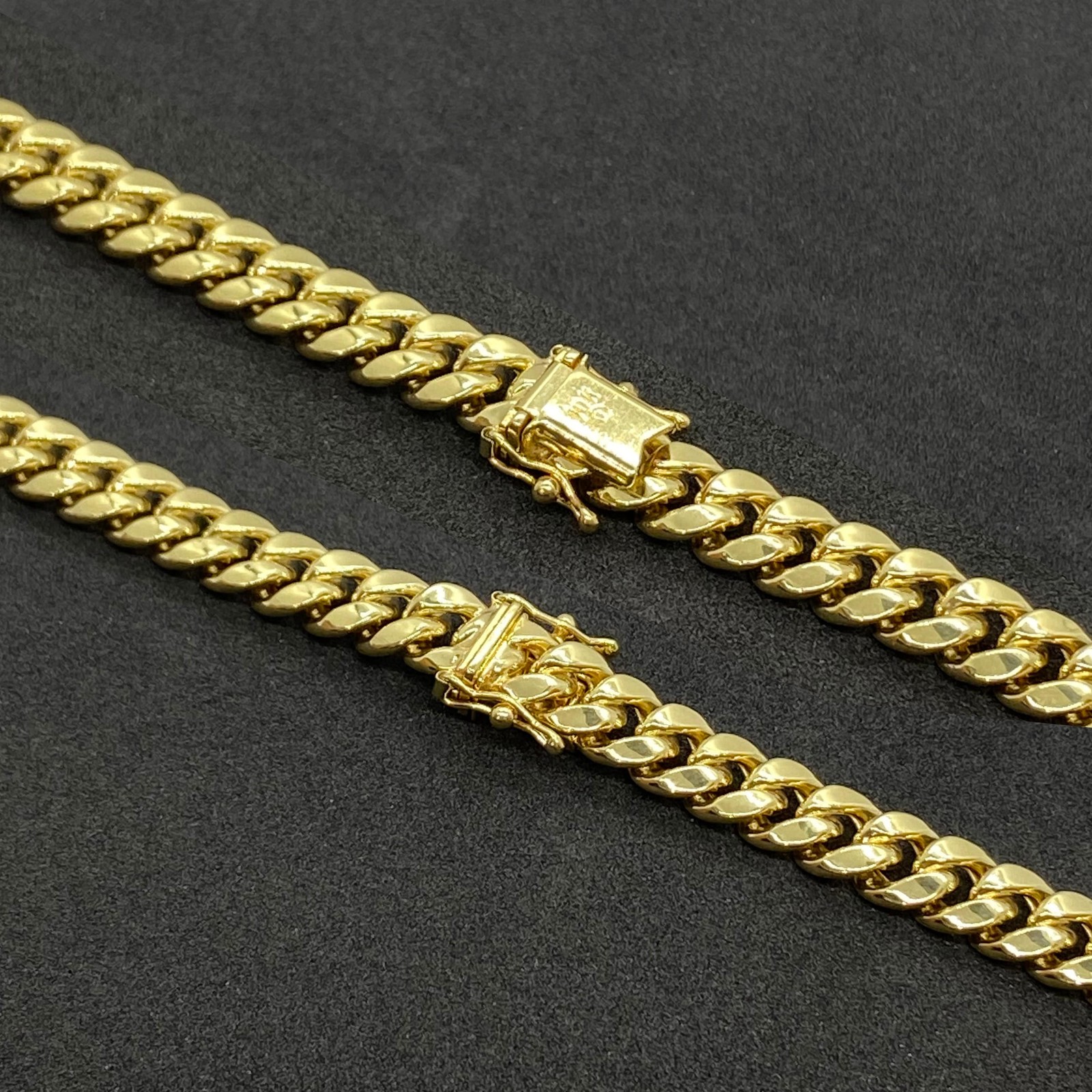 14k Gold Classic Miami Cuban Link Bracelet/Anklet (Semi-Solid & Solid)