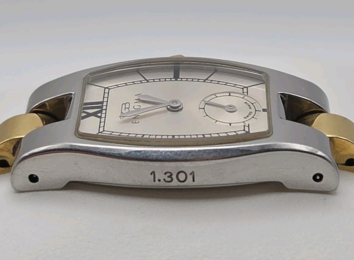 Enigma 22mm Tonneau Barrel Silver Case Dial Swiss Small Seconds Dial 6 O’clock