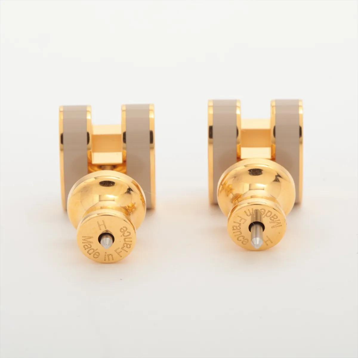 Hermès Mini-pop H Piercing jewelry (for both ears) GP Gold