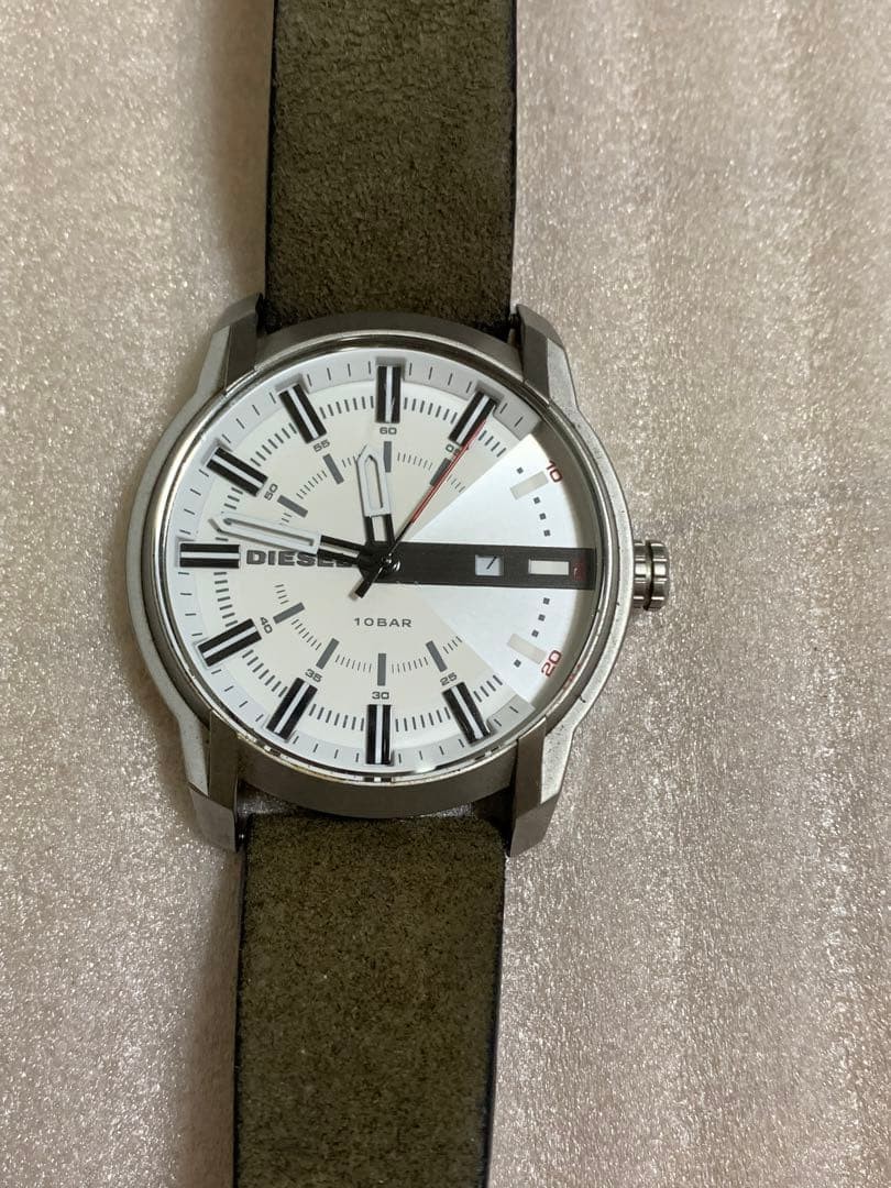 DIESEL Silver/White Watch 10BAR Seiko Citizen