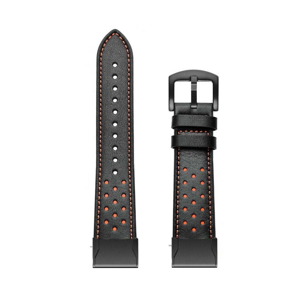 Quick Fit Genuine Leather Strap Watch Band For Garmin Fenix 7X 7 6X 6 5X 5