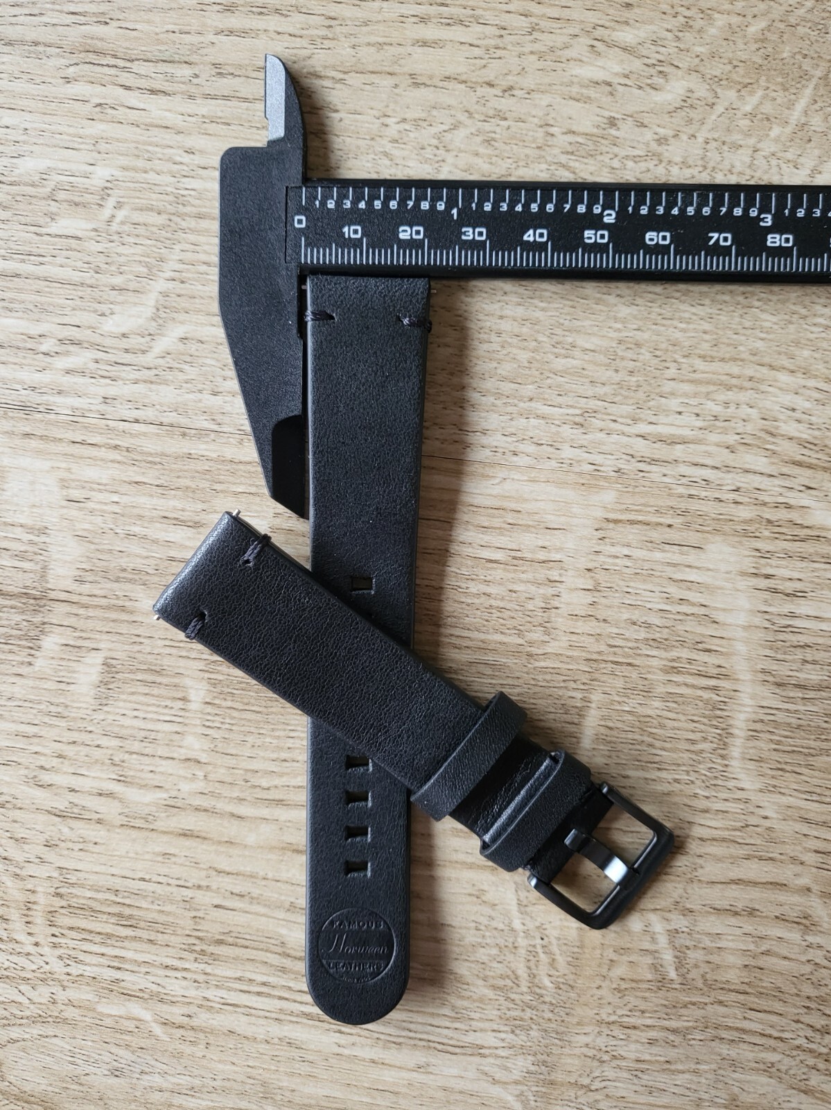 AVIATOR BLACK GENUINE LEATHER WATCH STRAP 20MM EASY FIT HIGH QUALITY SS BUCKLE