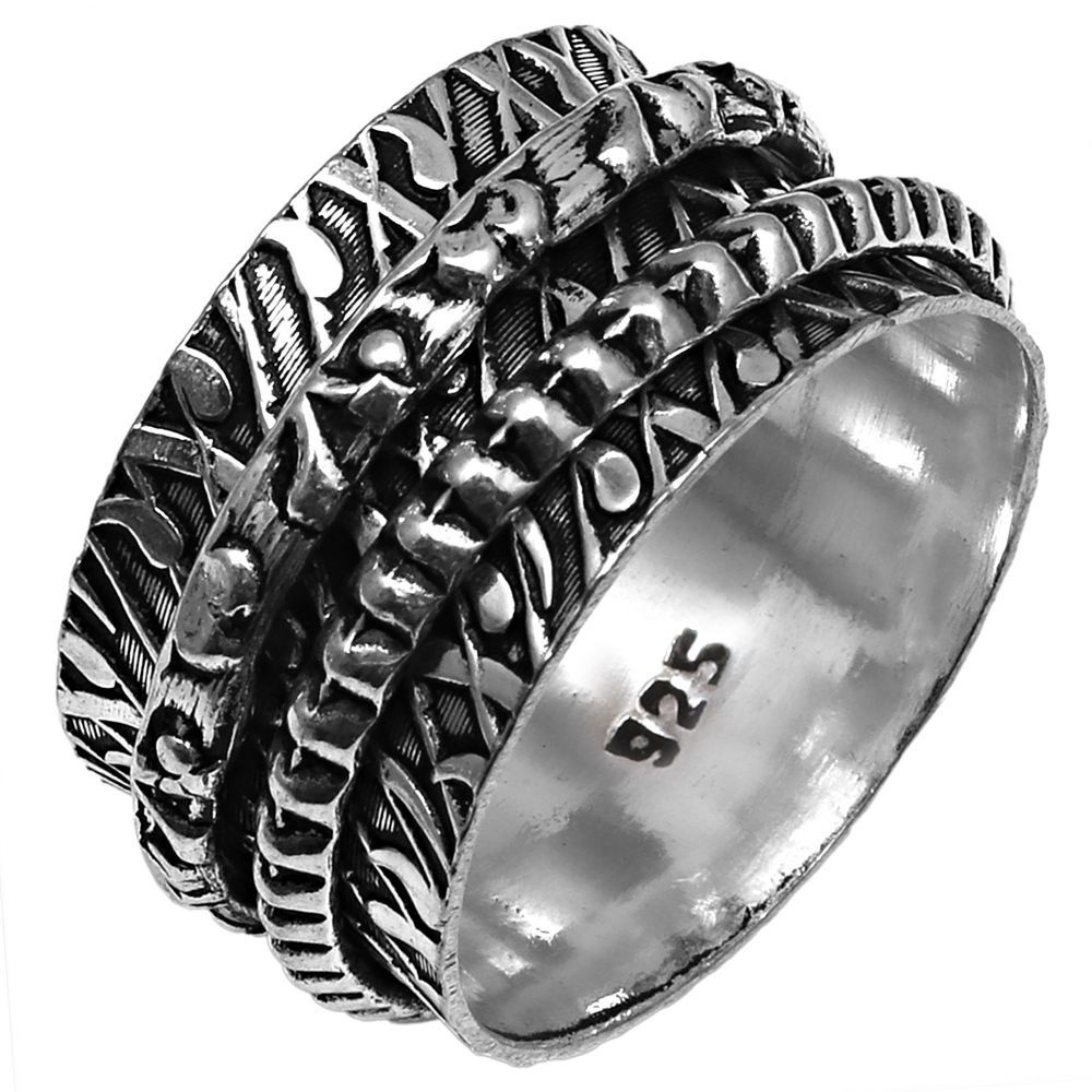 Spinner Anxiety Handmade Silver Jewelry “8”