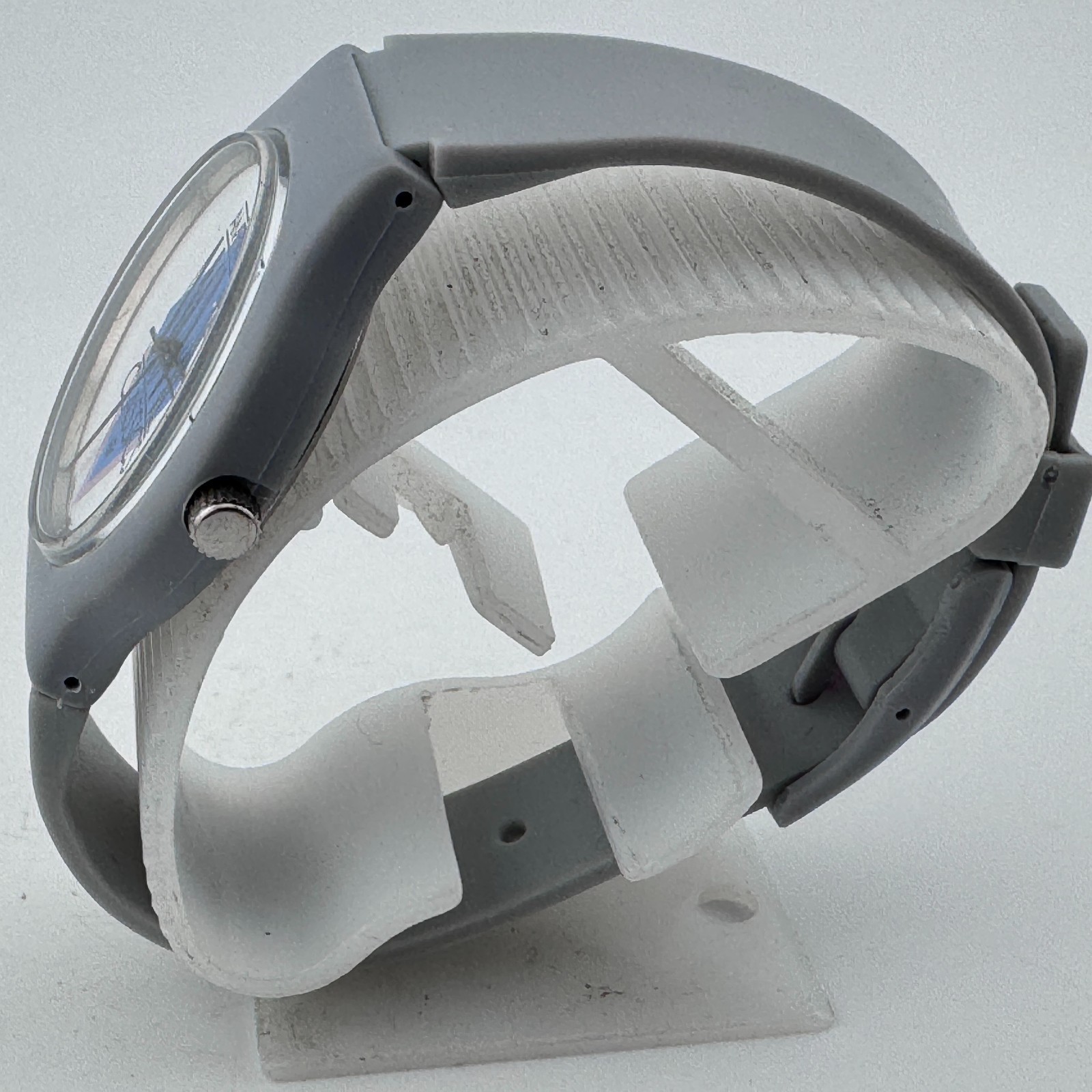 American Movie Channel Quartz Watch Unisex Gray Plastic Japan Analog New Battery