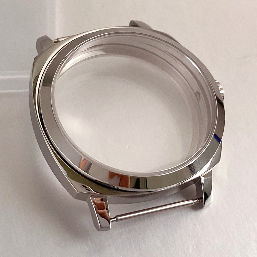 Stainless Steel 42mm Sapphire Glass Watch Case For ETA6497 6498 Sea-gull ST3600
