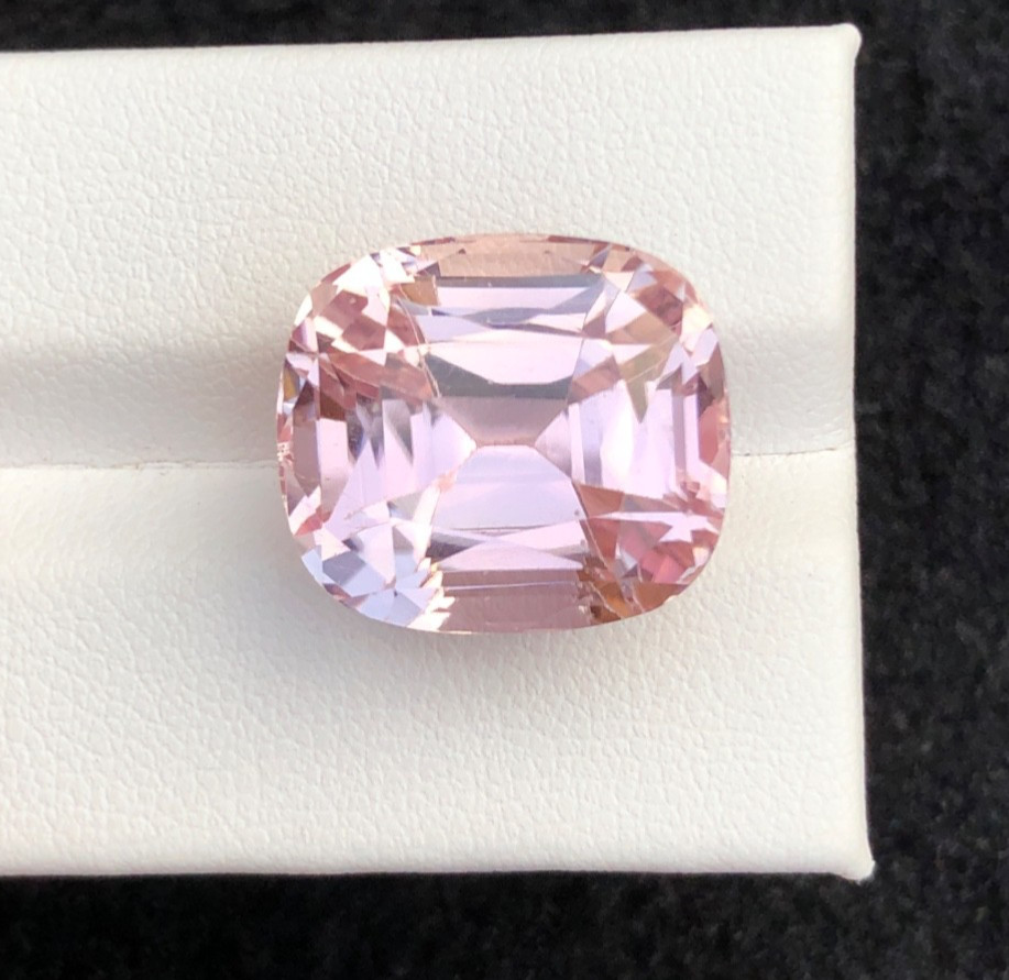 26.6. Carat Natural Cut Kunzite Cushion Shape loose gemstone From Afghanistan