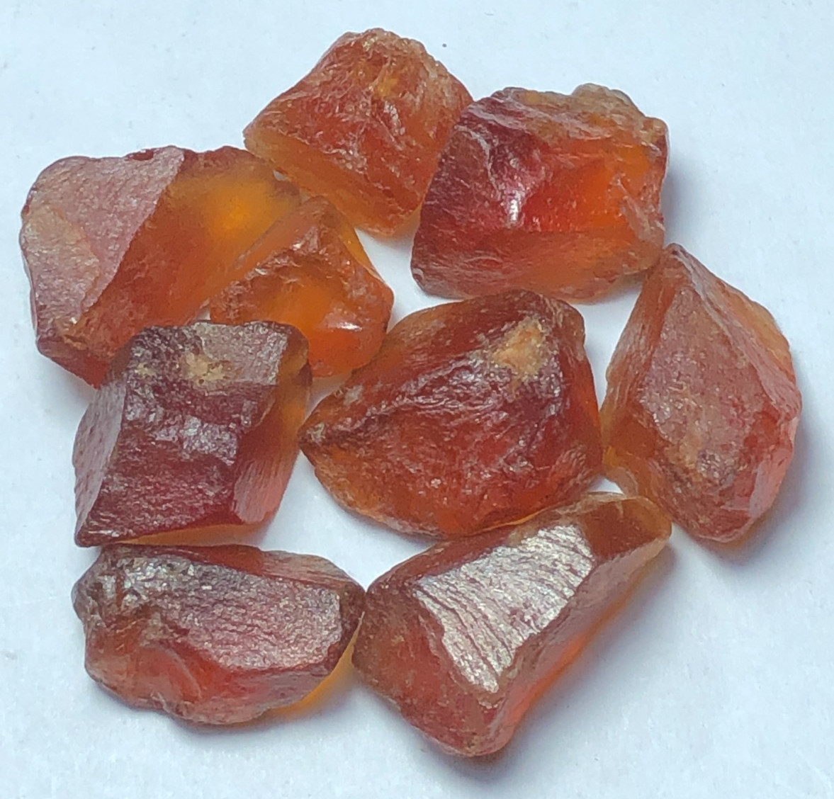 59 carat Natural facet rough quality hessonite garnet from Africa loose gemstone