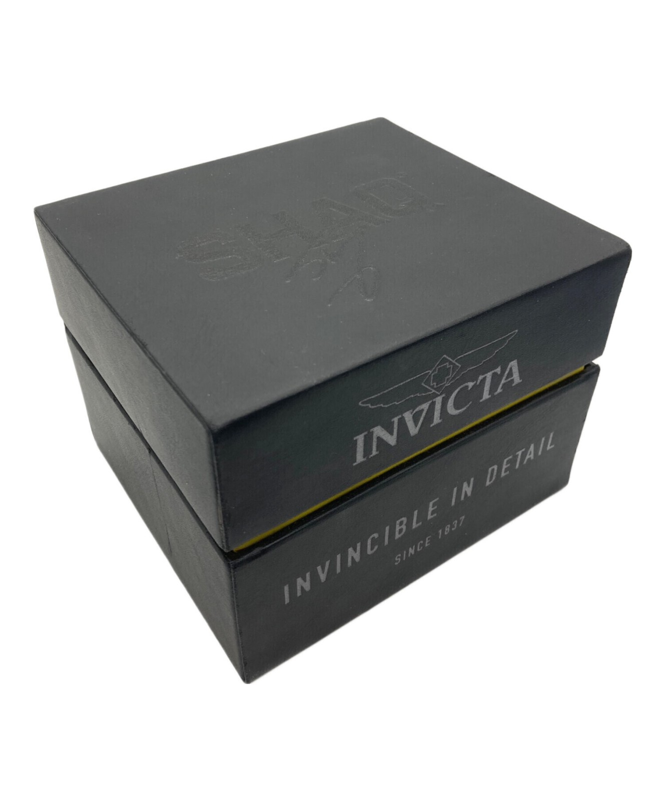 Invicta Authentic Mens Black Dial Silver Tone Bracelet Wristwatch 33714