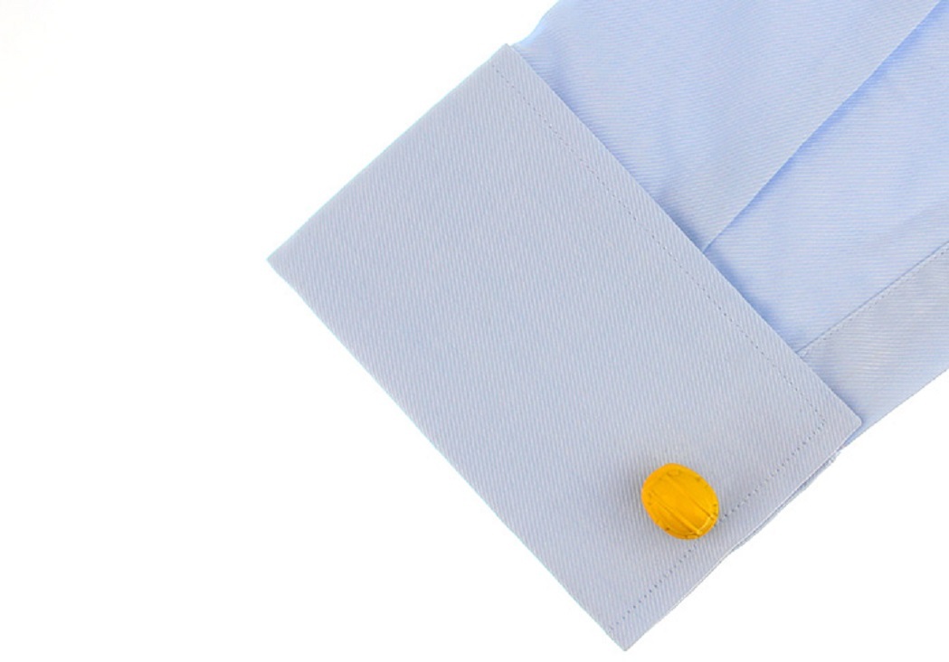 Construction Hard Hat Pair Cufflinks Wedding Fancy Gift Box & Polishing Cloth