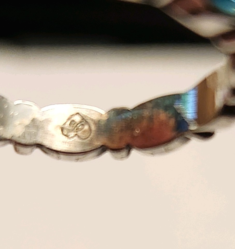 Brighton Ring Scalloped Stacking Size 8 blue