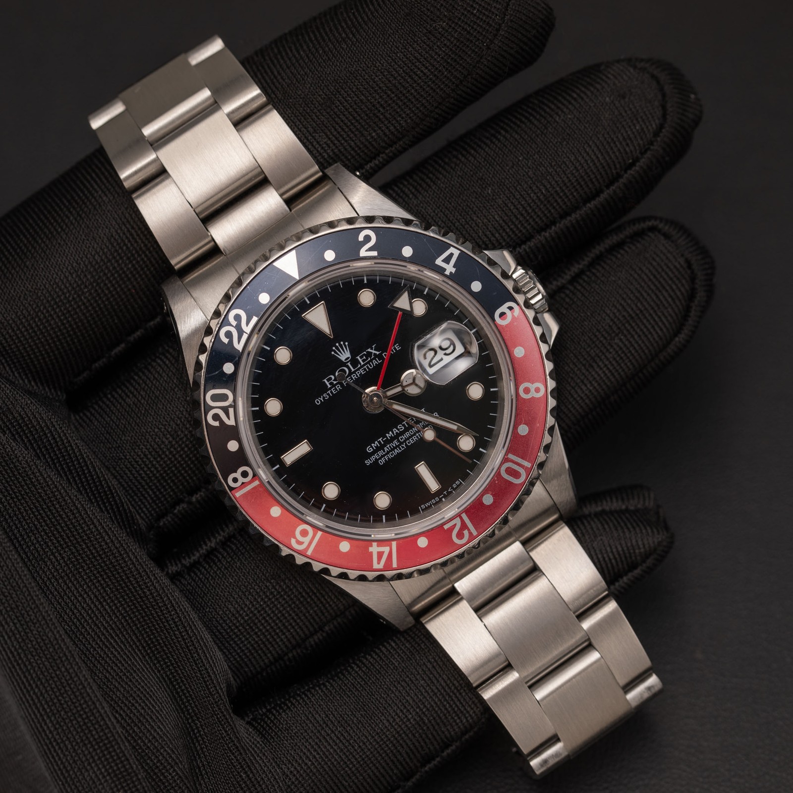 Rolex GMT-Master II Watch “Coke” 40mm 16710 Black Dial Watch