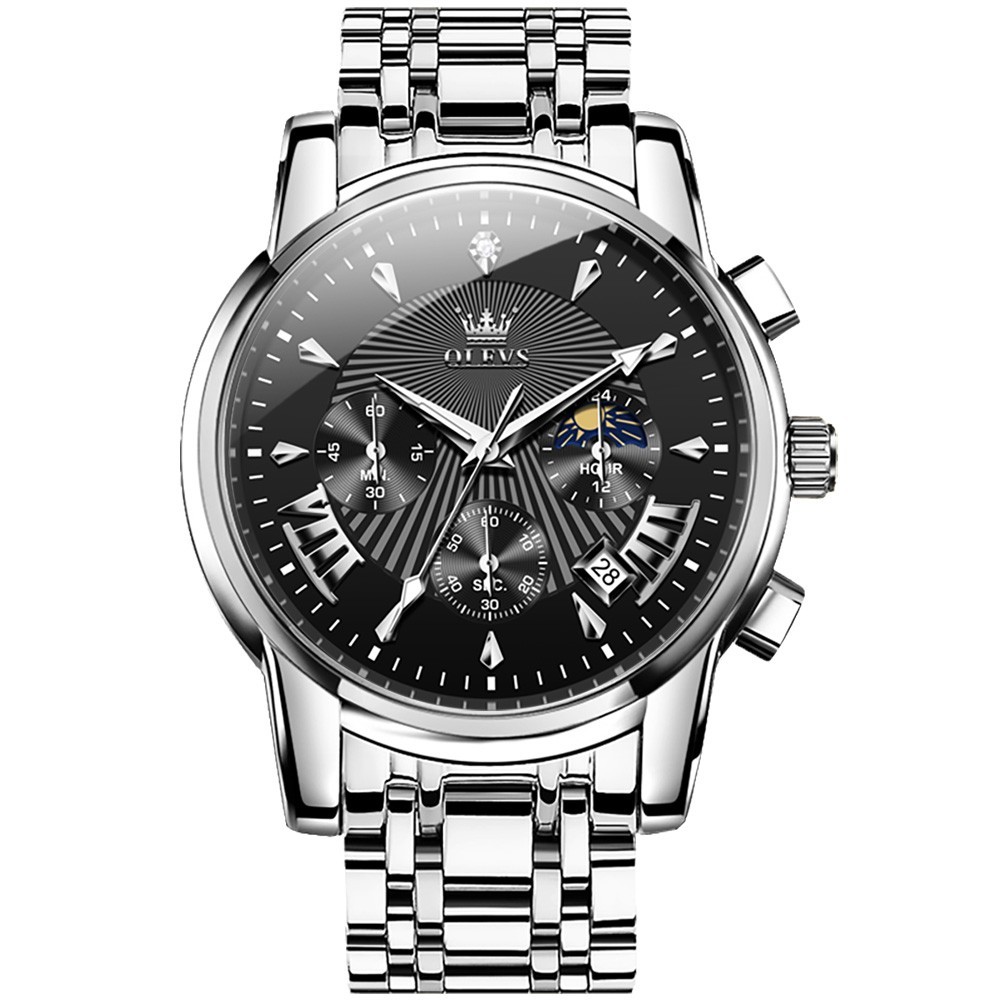 OLEVS 2892 Luminous Multifunctional Male Gift Top Quality Casual Quartz Watch