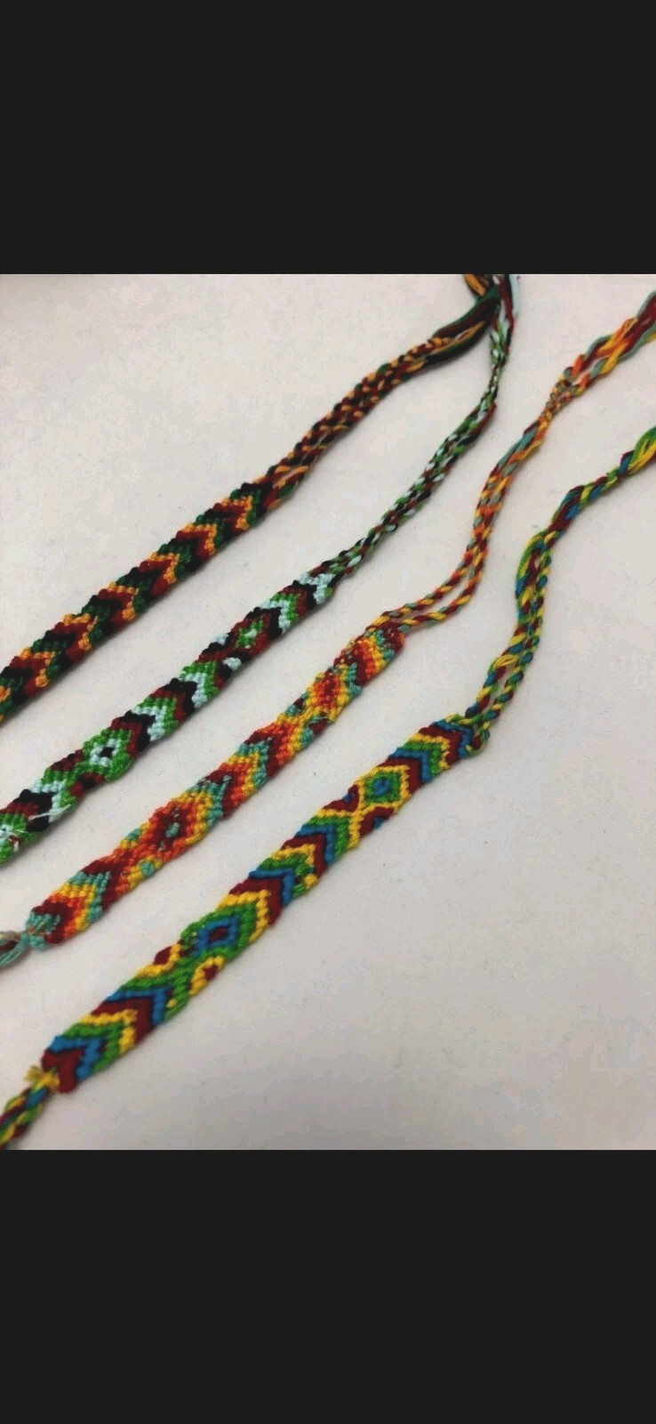 Handmade Guatemalan Artisan Friendship Bracelets Anklet Lot 120 (10 Designs/Lot)