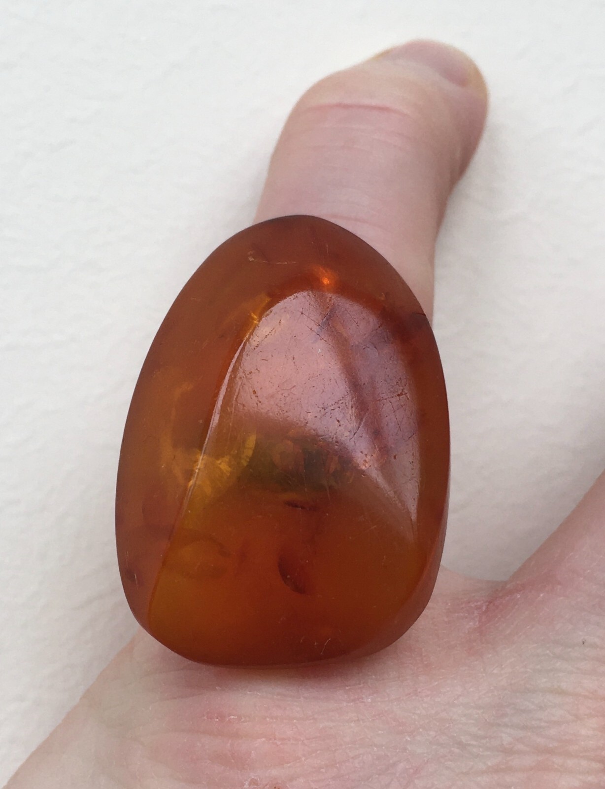 Ring made of Natural Amber Cupronickel USSR period Size 8 18.25 mm 8.86 gr