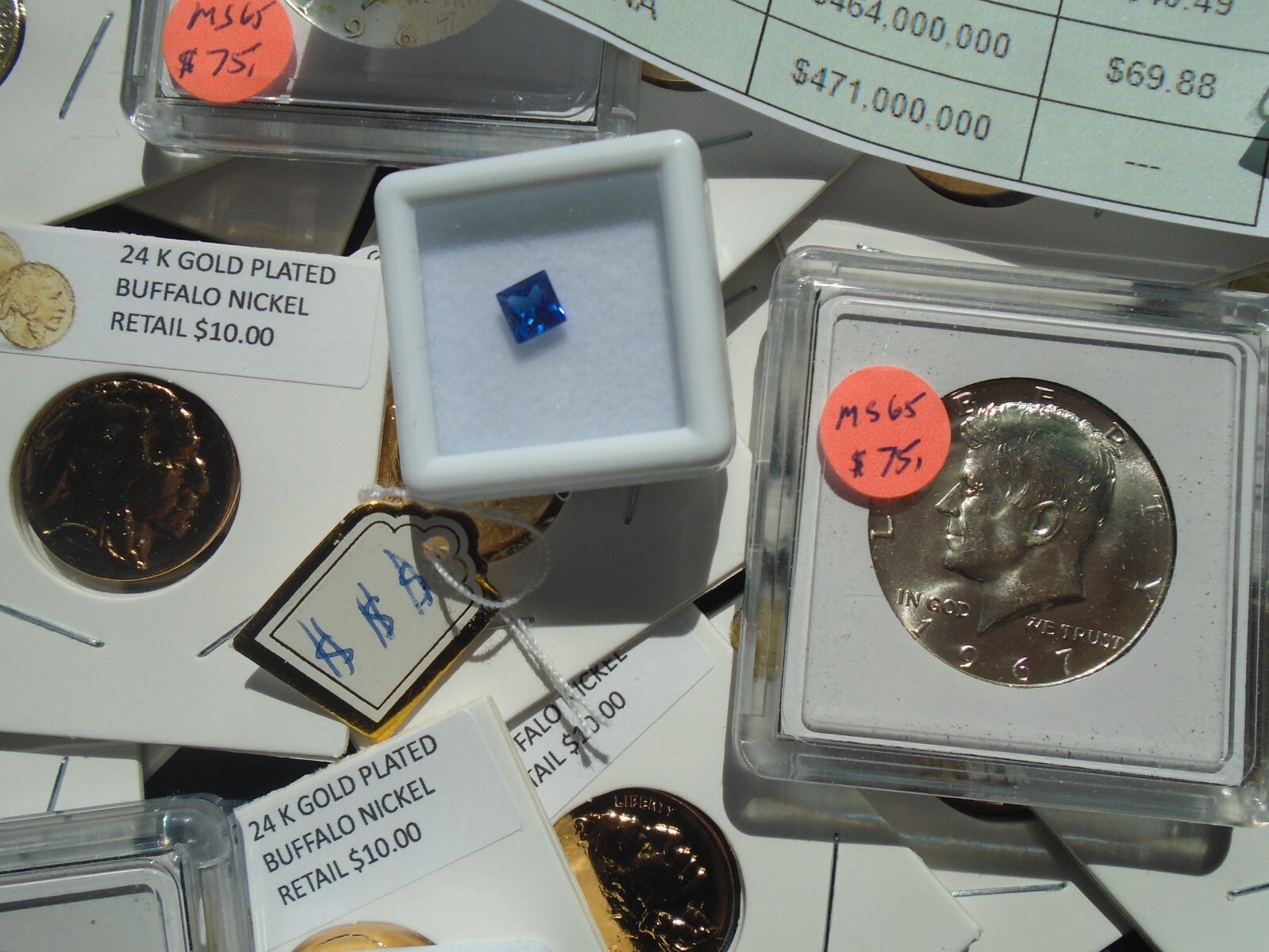 Estate lot Sale US Coins ~ SILVER~GOLD, COINS, SAPPHIRES- 10 PC. LOTS-INVEST NOW