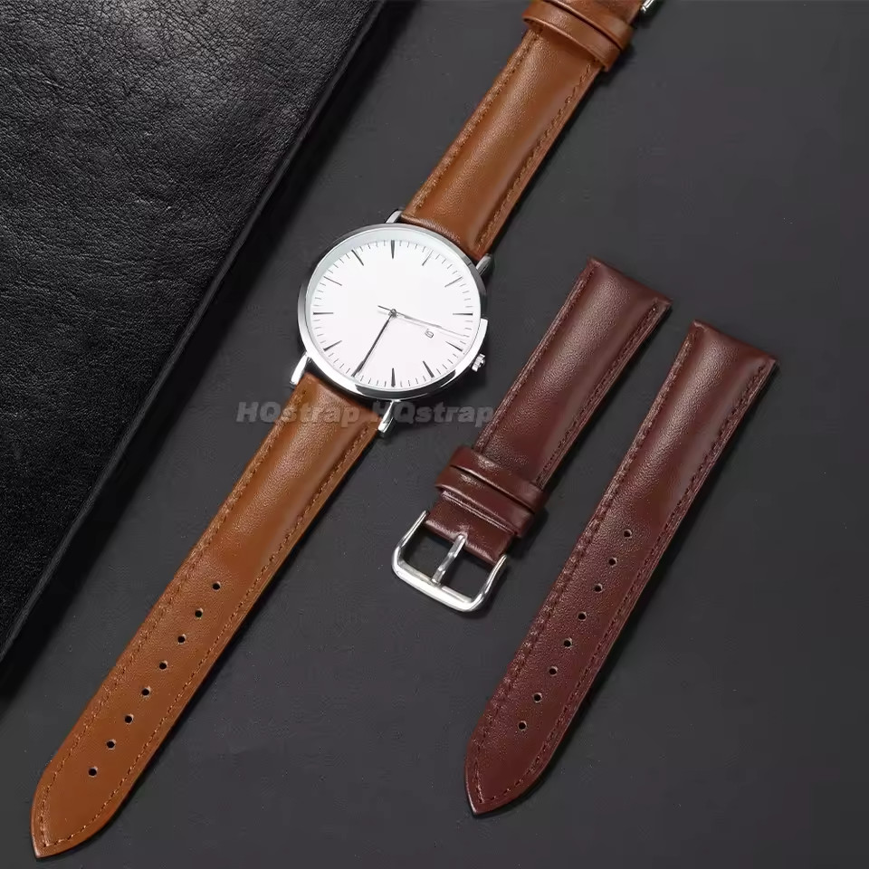 Leather Watch Strap 12mm to 24mm Genuine Replacement Soft Bracelet Watch Band