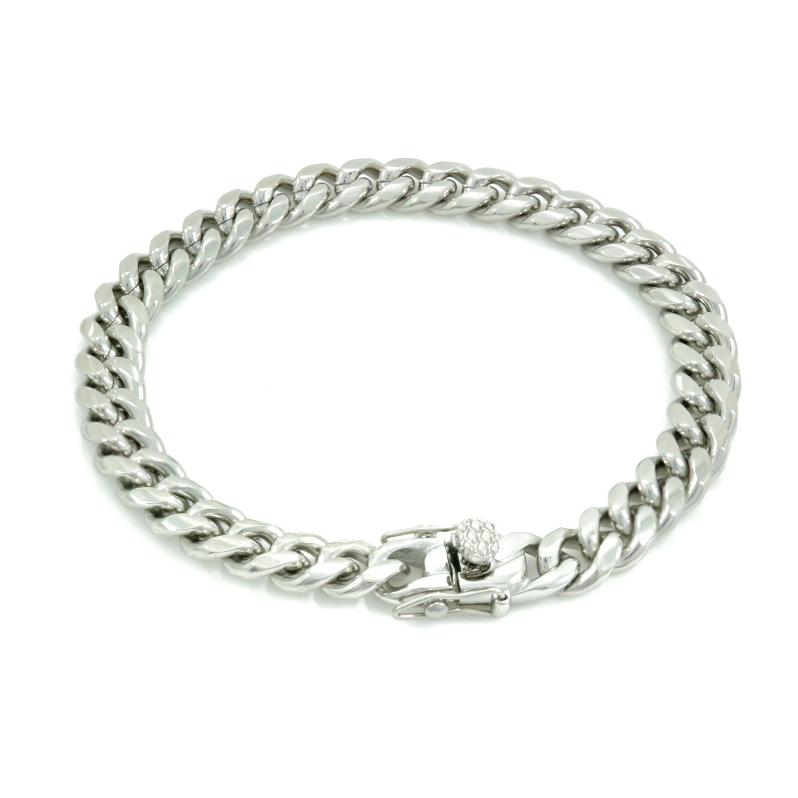 9inch Long Solid Stainless Steel 6mm-18mm Miami Cuban Curb Link Chain Bracelet