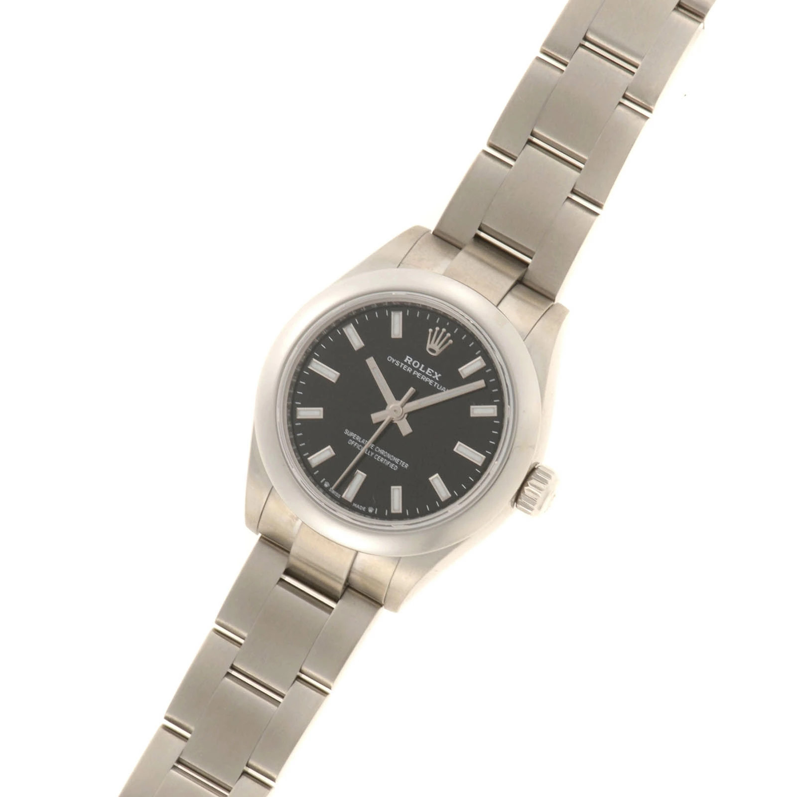 Rolex Oyster Perpetual 276200 Stainless Steel 28mm Black Dial Automatic #DW1945