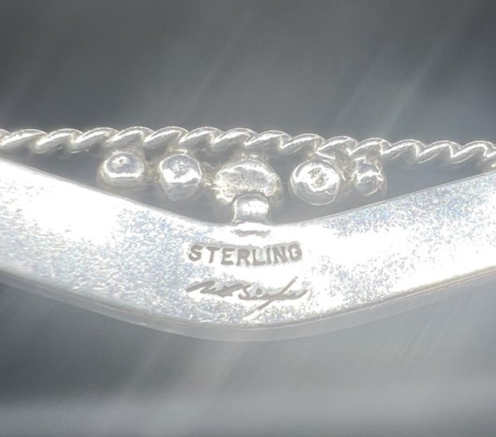 Artisan Made Sterling Silver Cuff Bracelet, 16.45 Grams