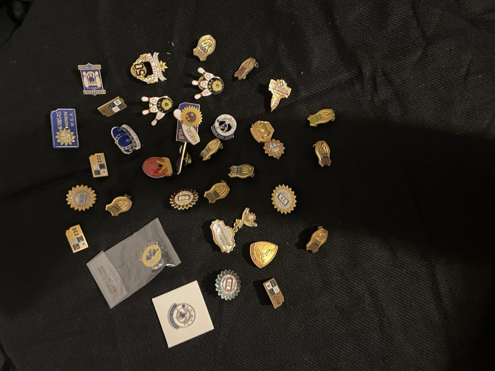 Lot Of 30+ Bowling Theme Award Pins See Pictures Details/wear