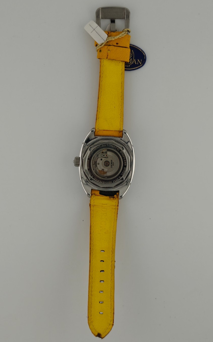 1970 Locman Automatic Swiss Movement – Condition NOS Yellow Label Racing