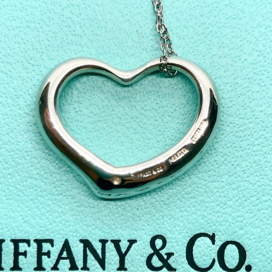(1Day Handling) Authentic TIFFANY & Co. Elsa Peretti Open Heart Necklace SV925