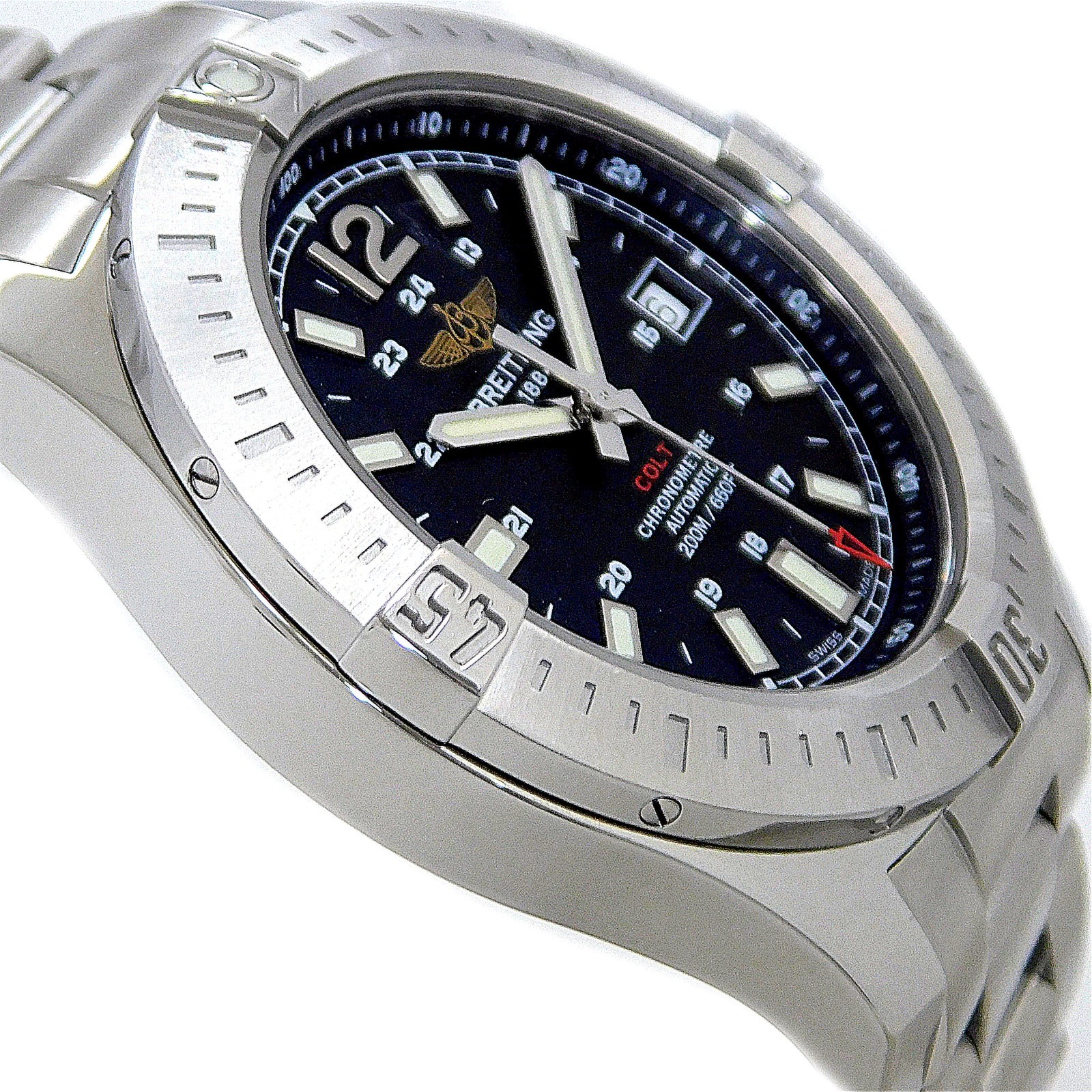 BREITLING Colt A17388 S. Steel Automatic Men’s Watch #1355B