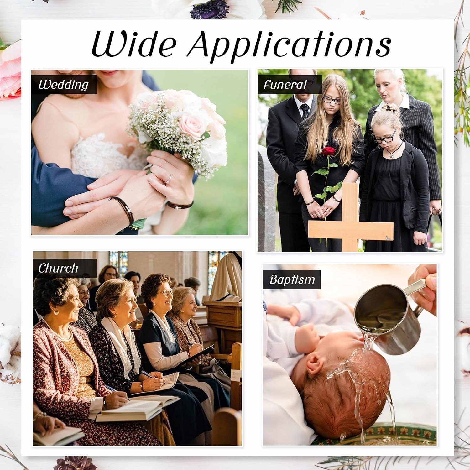 Handmade Cross Bracelets – 30 Pcs Adjustable Christian Gifts for All Ages