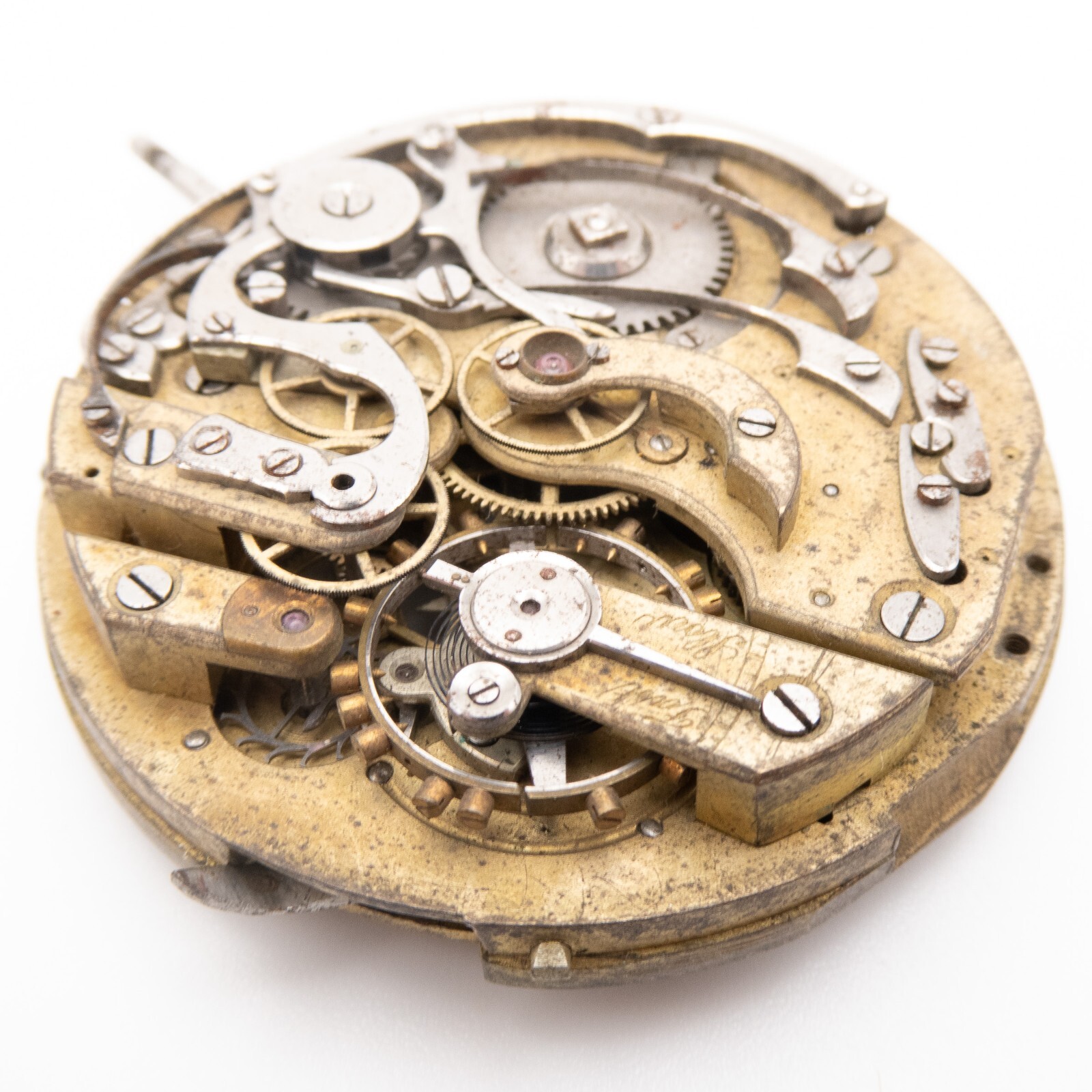 High Grade 44.4 x 12.9 mm Repeater Chronograph Antique Pocket Watch Movement