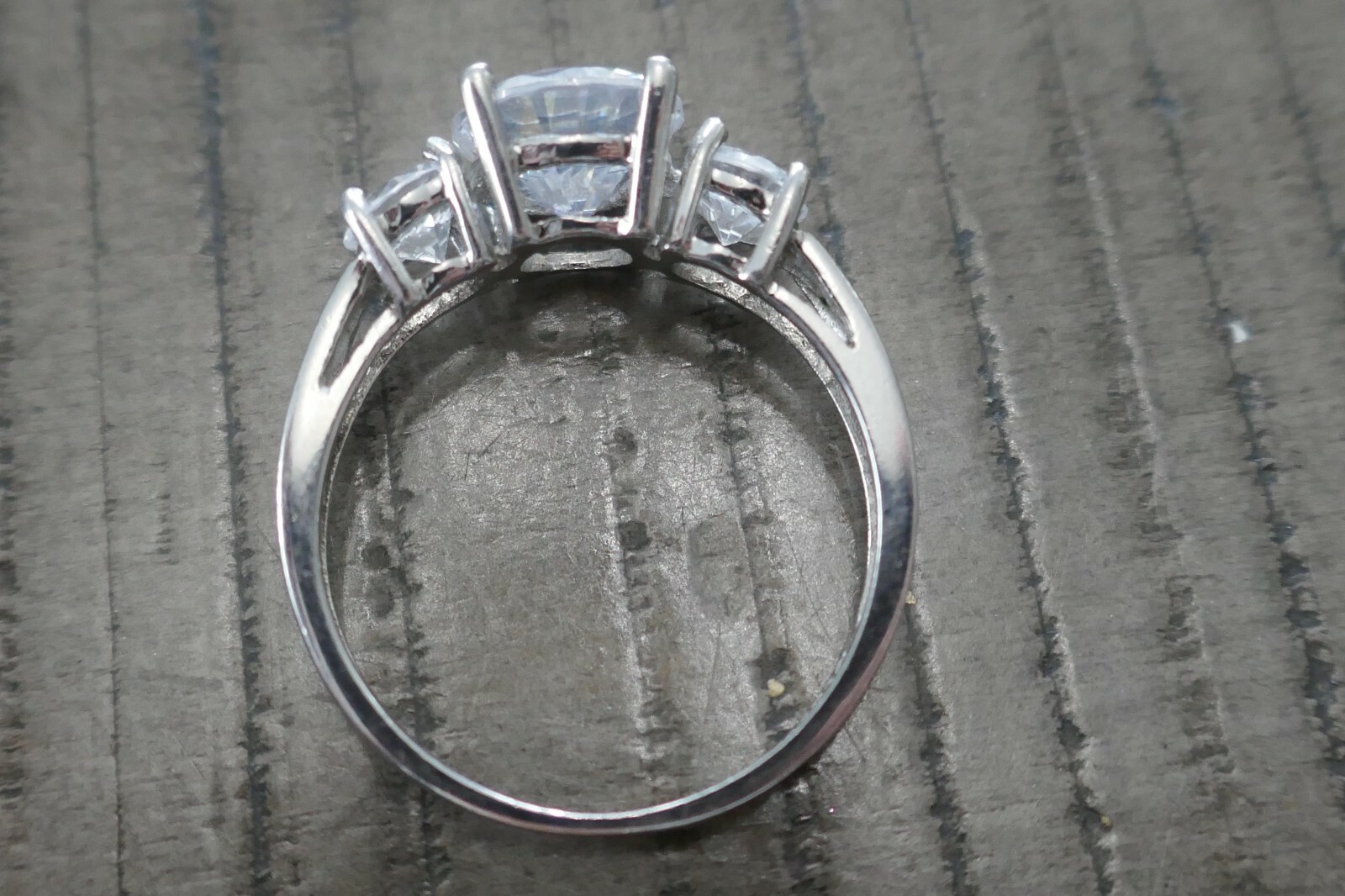 Vintage Designer Stauer Sterling Silver & Cubic Zirconia Ring – Size 7.5 / 2.9g