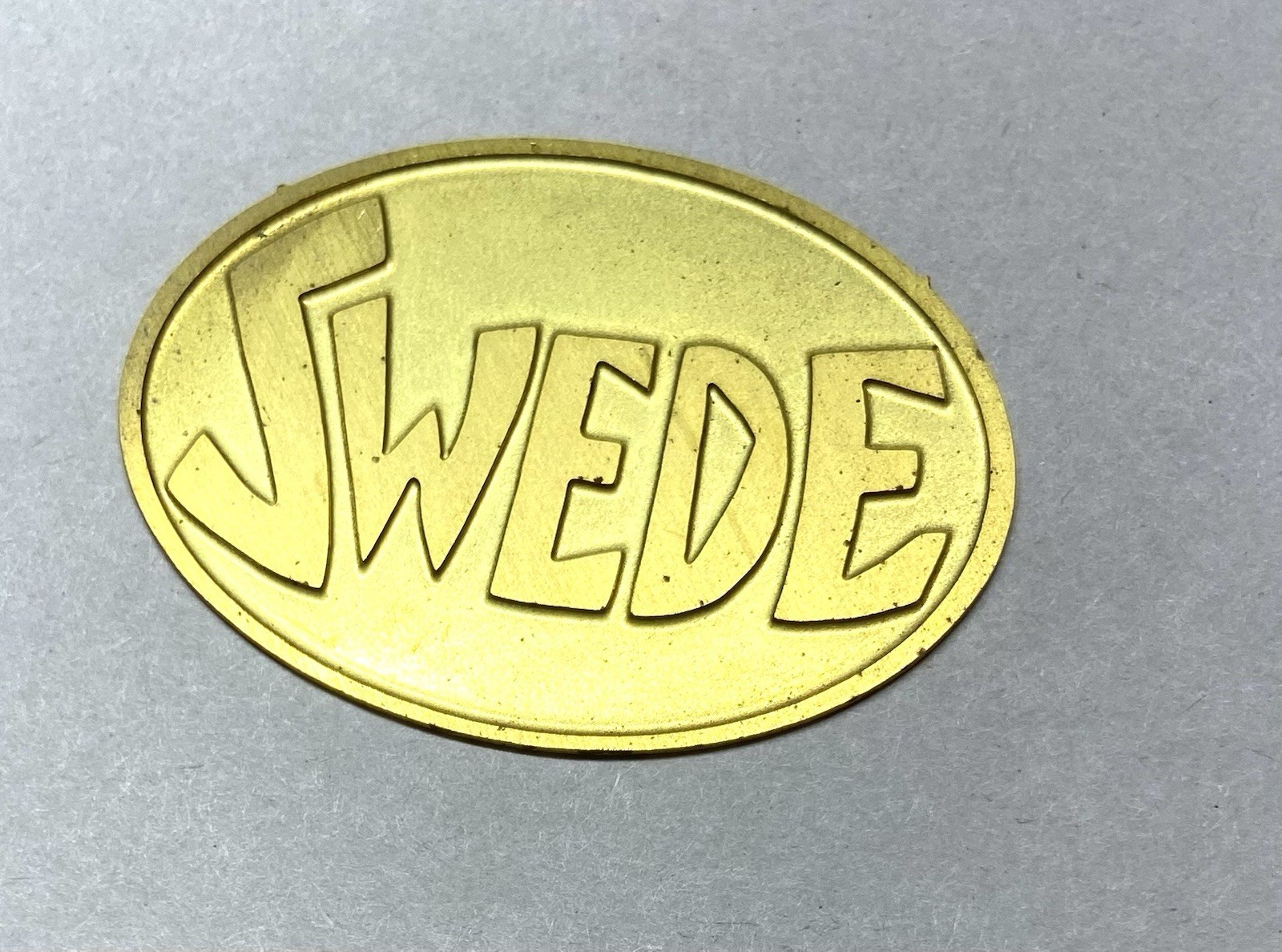 16 pcs. Raw Brass Stamping Finding-Large Oval shape- SWEDE