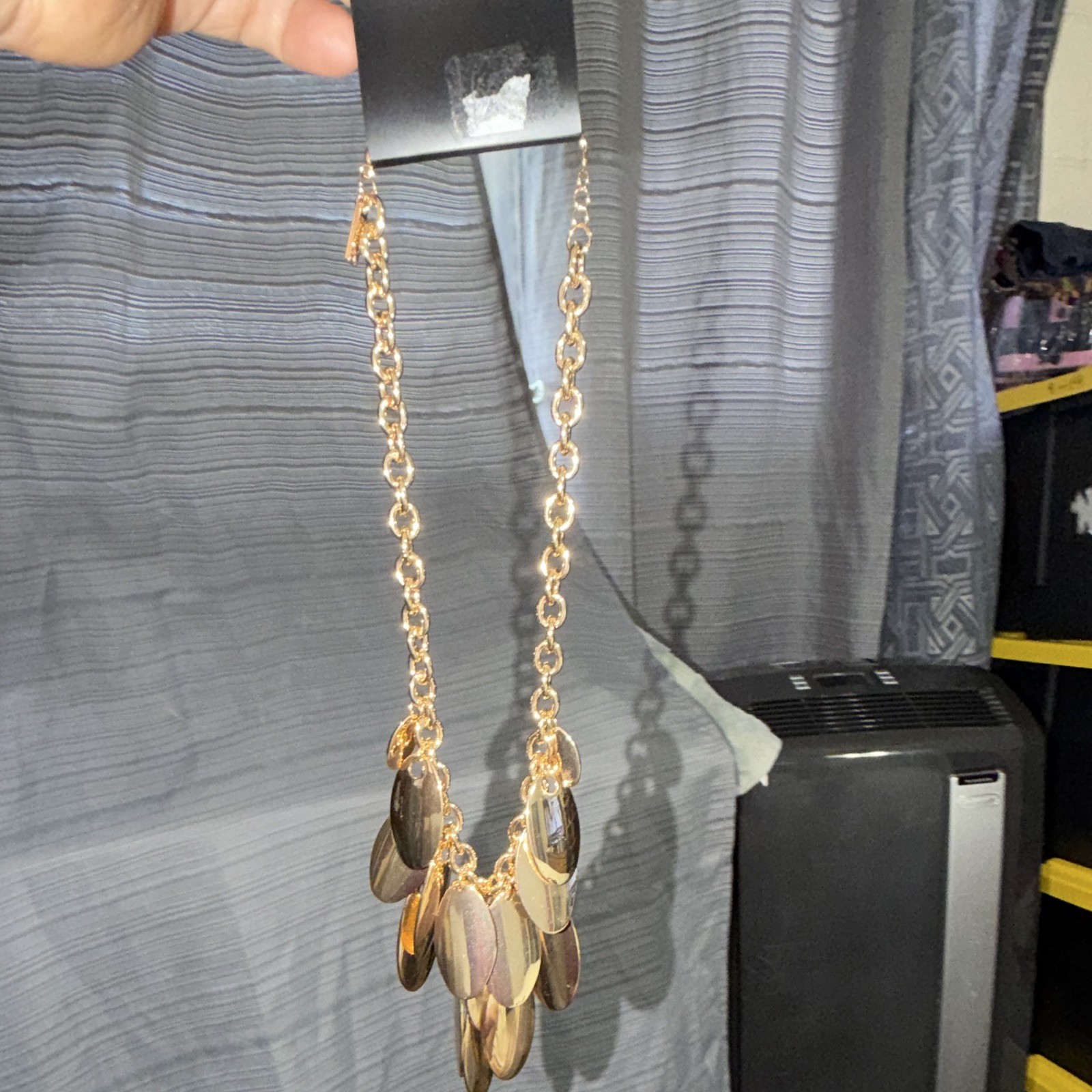 I.N.C. Gold Color Jewelry Set – Necklace and Earrings, No Stone
