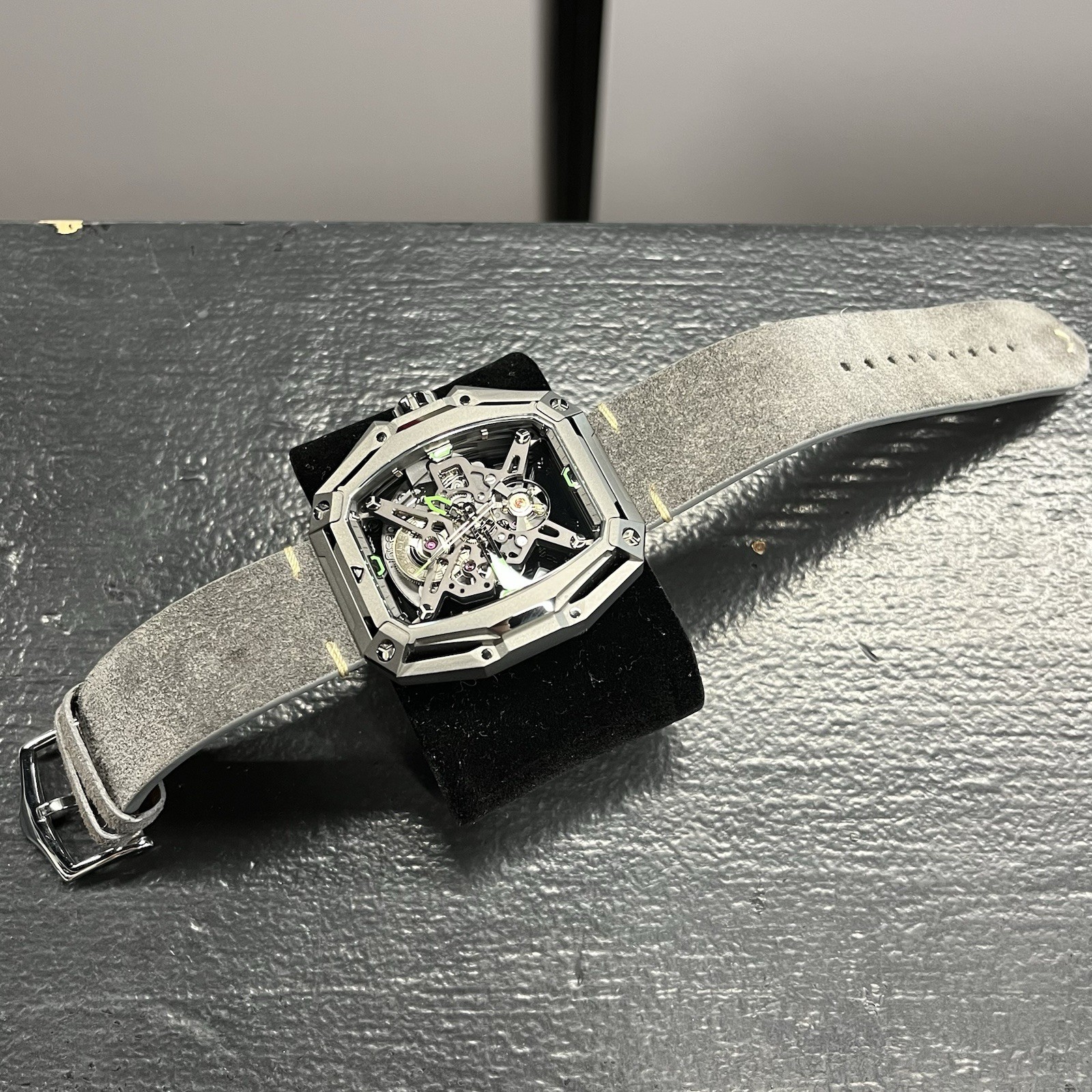 CIGA Design Z Series Hunter Automatic Skeleton Watch Carbon Stainless Steel