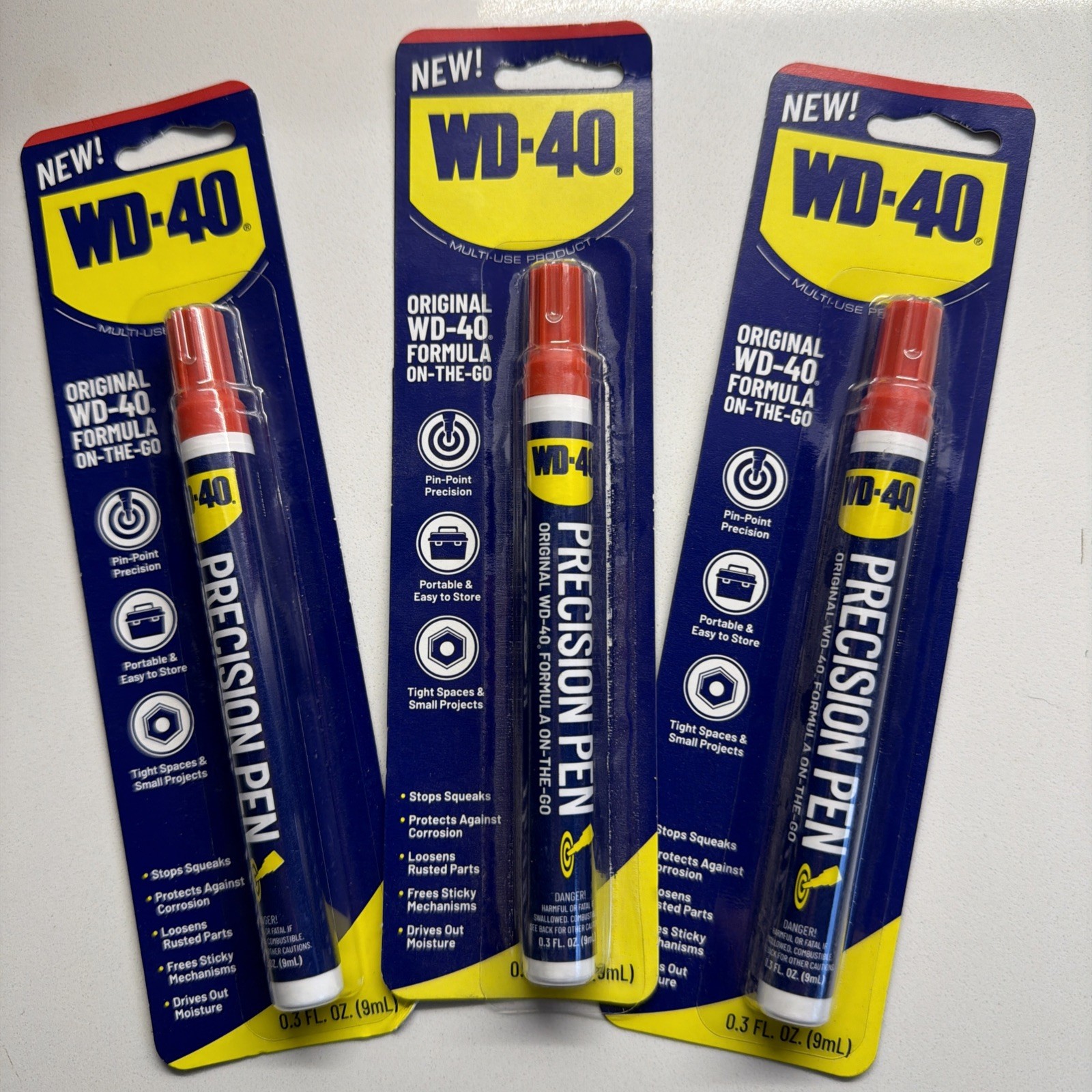 WD 40 Precision Pen Lubricant Pocket Size Controlled Application Tool-3 Pack