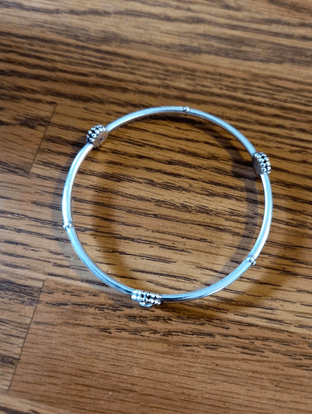 BRIHHTON “Twinkle Trio” Silver And Crystal Bangle Bracelet SWEET AND SPARKLY!