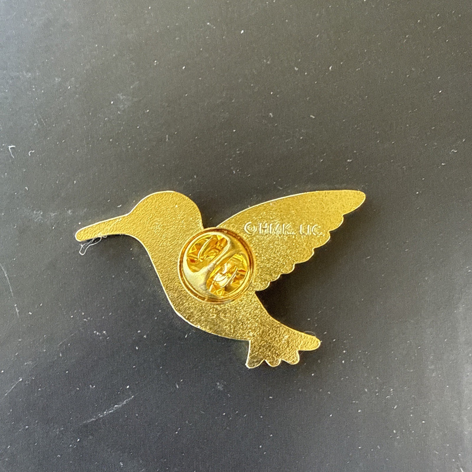 Pink Hummingbird Lapel Pin Hallmark New 1.25”