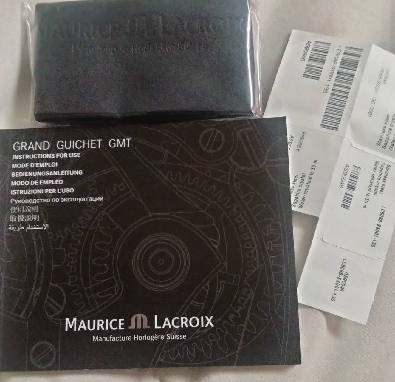 Maurice Lacroix LC6088 Automatic Men’s Watch White Dial Big Date GMT Dual Time L