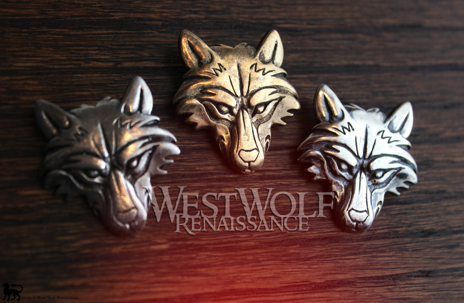 Wolf Head Pendant in Sterling Silver, Bronze, or Pewter — Viking/Fenrir/Jewelry